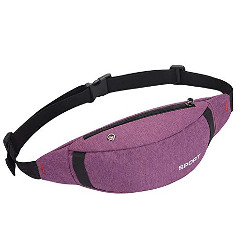 Juuly Riñonera para Hombres Mujeres Paquetes de Cintura Cinturón de Dinero Bolsa de Cintura para Viajes Deportivos Correr Unisex Bolsa de Cofre Crossbody