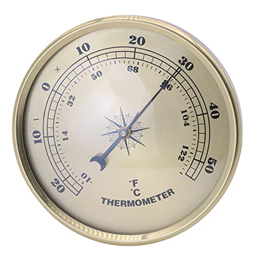 ISAKEN Thermometer Hygrometer für Indoor Outdoor, Thermometer Hygrometer Innen Analog Zimmerthermometer Glockenthermometer und Hygrometer für zu Hause oder im Büro ISAKEN Thermometer Hygrometer für Indoor Outdoor, Thermometer Hygrometer Innen Analog Zimmerthermometer Glockenthermometer und Hygrometer für zu Hause oder im Büro