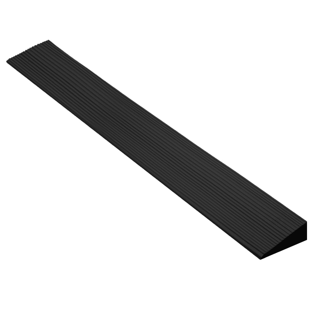 Türschwellenrampe Saugroboter, 150X8X2,5CM Schwellenrampe, Rampe für Saugroboter, Türschwellenrampe, rutschfeste Oberfläche, für Saugroboter Kinderwagen Rollator oder e Scooter (Schwarz)