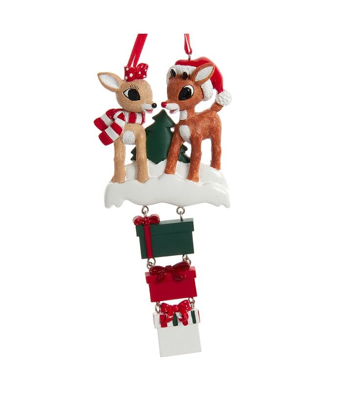 Suspension Rudolph Clarice famille 5 pour grand sapin