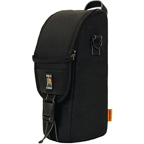Ape Case ACPROLC18 Professional Large Lens Case, Black/Yellow