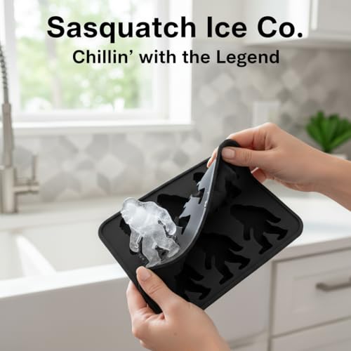 Molde de silicona para cubos de hielo huella de Bigfoot miniatura 5