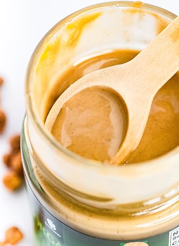 Gourmanity Organic Tigernut Butter, Sweet and Nutty Tasting Nut Free Peanut Butter Alternative, Compliant With Low Fodmap And Whole 30 Diets, Ideal For Dipping And Drizzling 8.8oz / 250g Jar