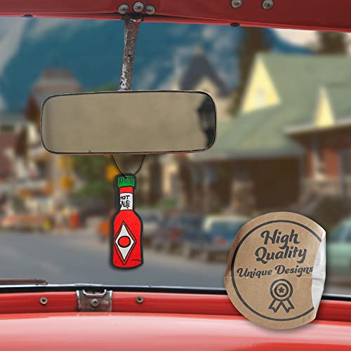Hot Sauce Car Air Freshener 3 Pack Scented With Essential Oils (3 Pack) #TOP4