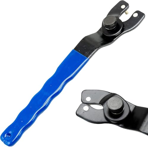 Llave de amoladora angular ajustable, llave Allen, elementos de fijación ajustables, accesorios para amoladora angular, amoladora de mesa, con cierre de brida metálica, 1 Wre