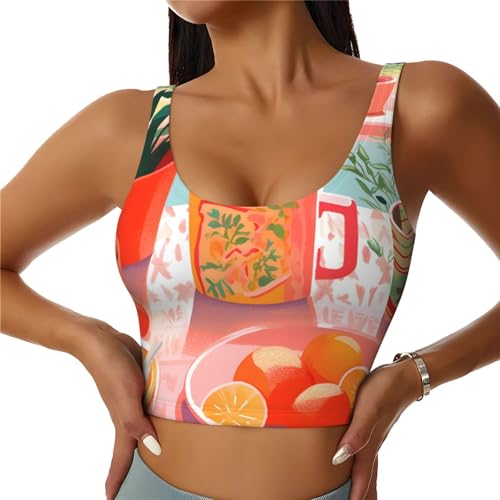 Camiseta transpirable Mexpekil de mujer con cuello en U para ejercicio de alta intensidad
