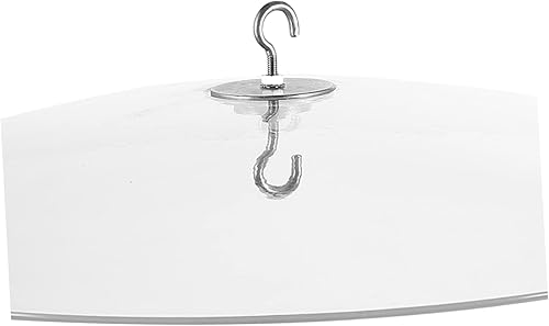 Miniatura 9 de Amosfun Cubierta para comedero de pájaros, comederos para pájaros al aire libre, ganchos para colgar de plástico para colibríes, cubierta de cúpula