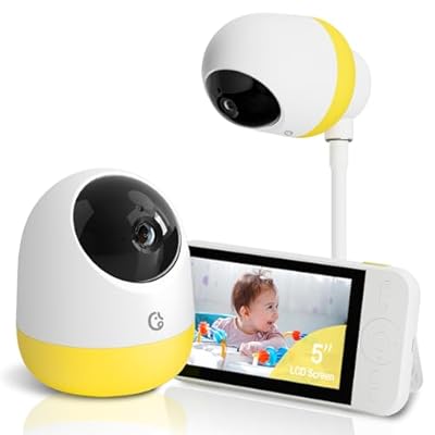 Ellie Pro Baby Monitor with Camera and Audio,5&...