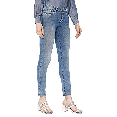 Image of Spykar Skinny Fit Regular Length Cotton Womens Jeans (A21SPO01BA005B005,Light Blue,28)