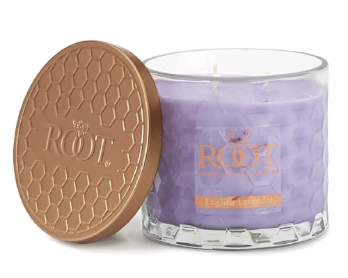 Root Candles Scented Candles Honeycomb Glass Premium Handcrafted Beeswax Blend