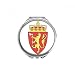 Norway Europe National Emblem Hand Compact Mirror Round Portable Pocket Glass
