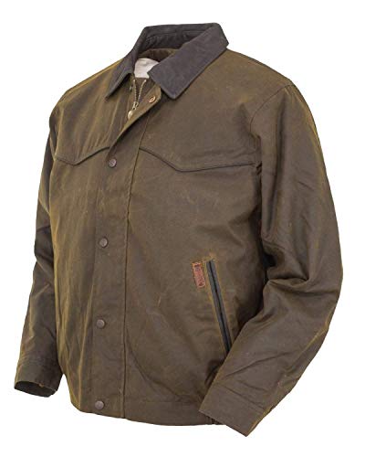 Outback Trading Company Men's 2149 Trailblazer Waterproof Breathable Fleece Lined Cotton Oilskin Western Jacket3