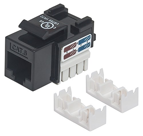 Intellinet 210720 Keystone Jack Cat6 Punch-down UTP czarny