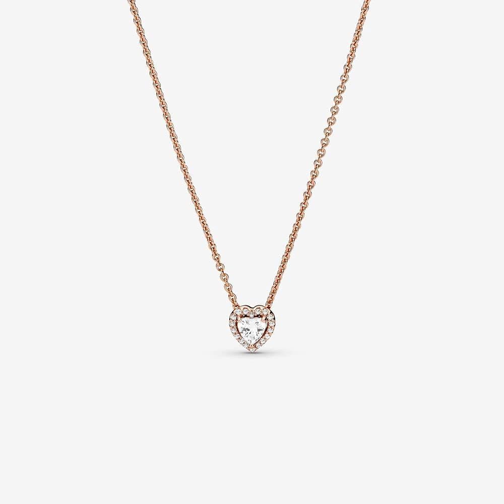 PANDORAハートネックレス エレベイテッド ハート ネックレス （シルバー）（ネックレス