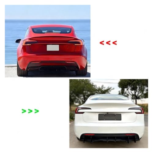 Spoiler pare-chocs voiture Model 3 2025 : kit modification lèvre et diffuseur arrière
