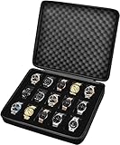 Kompatibel für: Männer und Frauen Uhr mit einem Durchmesser von 42mm und unten. Diese Box kann 15 Uhren aufnehmen (Lieferumfang: 1* Watch Box, Enthält Keine Uhr).