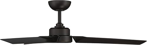 Miniatura 3 de Roboto - Ventilador de techo inteligente de 3 aspas para interiores y exteriores, 52 pulgadas, bronce aceitado con control remoto, funciona con