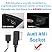NEWNEWLIU Bluetooth 5.0 Adapter Audio Receiver for Audi,AMI MMI Bluetooth Car Kits Music Interface Cable,Wireless Audio Music Interface Cable Adapter for MMI 2G 3G 3G+ System VW Audi A5 8T A6 4F A8 4E