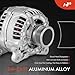 A-Premium Alternator Compatible with Volkswagen Jetta 2011-2013, Passat 2012-2014, Beetle 2006-2010 2012-2014, 2.5L, 12V 140A 5-Groove Clutch Pulley Counterclockwise, Replace# 0124525103, F00E100566