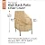 Classic Accessories Terrazzo Water-Resistant 26 Inch High Back Patio Chair Cover, Outdoor Chair Covers
