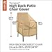 Classic Accessories Terrazzo Water-Resistant 26 Inch High Back Patio Chair Cover, Outdoor Chair Covers