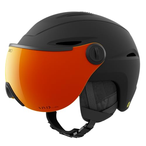 Giro Vue MIPS Vivid Snow Helmet - Matte Black/Vivid Ember - Size XL (62.5-65cm)
