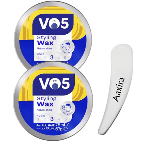 VO5 Styling Wax with Cosmetic Spatula - Rework Hold Natural Shine Hair Wax for Men & Women