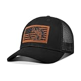 PresPF Fishing Hat Gifts for Men, American Flag Fisherman Hat, Father's Day Christmas Birthday Fishing Trucker Hats for Dad Husband