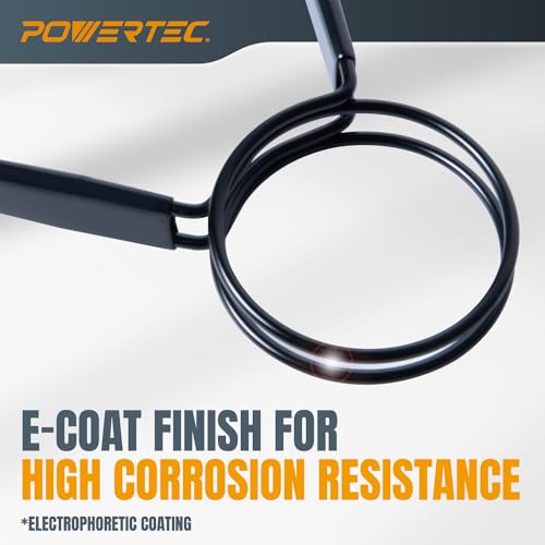 image for POWERTEC 2-1/2 Inch Double Loop Hose Clamps for Dryer Vent and Dust Co