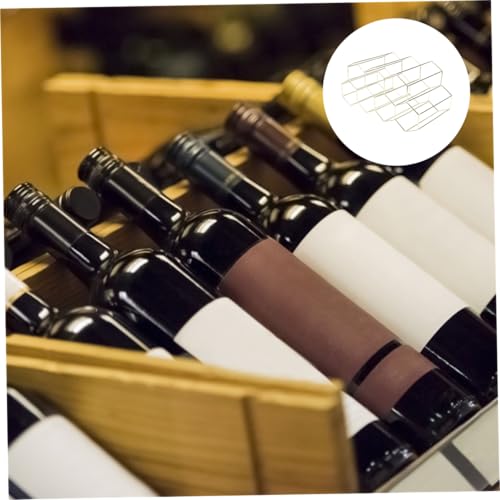 Soporte metálico para vino COLLBATH, capacidad 7 botellas miniatura 7