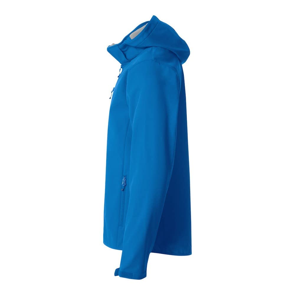 CLIQUE - Kurtka męska Basic Hoody Softshell, elastyczna kurtka poliestrowa, na co dzień, wiatroszczelna, do wędrówek, wędrówek, do pracy, podróży, sezonu jesienno-zimowa