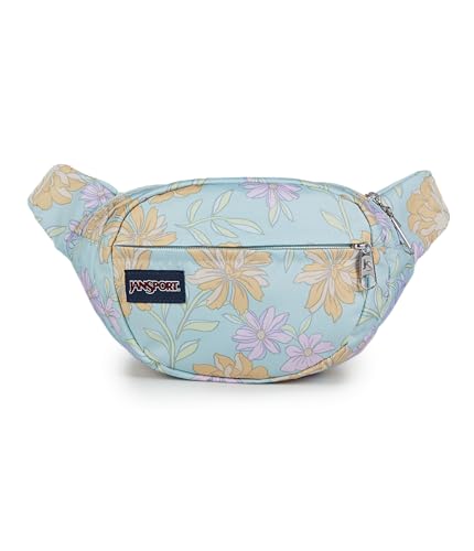 Image of JanSport Fifth Avenue Fanny Pack Crossbody Bags for Women, Men - Stylish, Durable Waist Bag with Adjustable Belt, Main Zippered Pocket, Quick Stash Pocket - Travel Essentials - Black