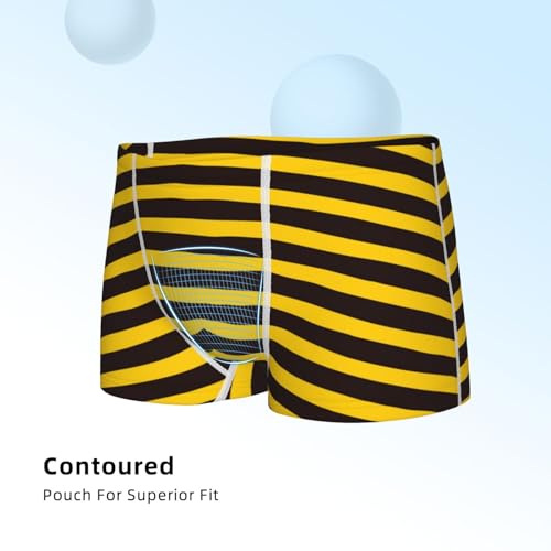 Boys' Cotton Boxer Brief Soft Underwear-Bee Stripe4