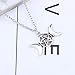 RUIZHEN Fashion 4 Colors Triple Moon Goddess Pendant Necklace Pentacle Pentagram Wiccan Jewelry(silver)