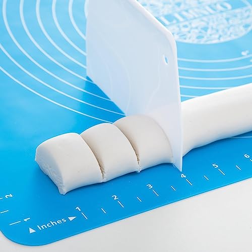 Image of Silicone Baking Mat 60x40 cm with Measurement Guide, Non-Slip Dough Rolling Mat for Roti, Pizza & Pastry, Heat Resistant Reusable Baking Sheet
