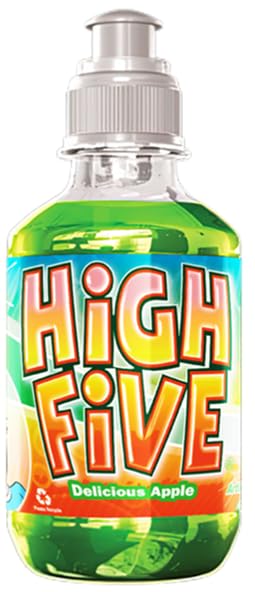 Miniatura 3 de High Five - Bebida de jugo de manzana, botellas de 10.1 onzas, endulzado naturalmente con vitamina C, bebidas de jugo de frutas bajas en calorías