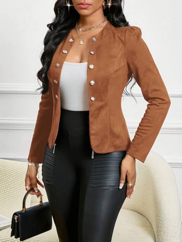 Chic Rust Brown Women's Jacket: Stylish Comfort for Every Season - Image 3