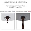 200L/1000L Metal Drum Ton Barrel Heater, 2000W/4000W Heating Blanket with Digital Display, 0-120C Adjustable Temperature, Electric Waterproof Heating Blanket,275Gallon/1000L-Black