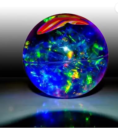 Colorful Light-Up Opal Ball Toys for Kids and Adults, Small