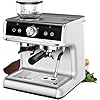 Espresso machine 20 bar espresso maker for cappuccino and latte automatic expresso machine with milk frother steam wand and grinder coffee maker with 95oz removable water tank for home office  urban country home decor