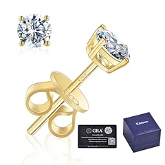 Moissanite-0.6Ct(0.3ct*2) Gold