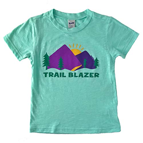 ZippyRooz Toddler & Kids Hiking Camping Tee Shirt Trail Blazer for Youth Girls