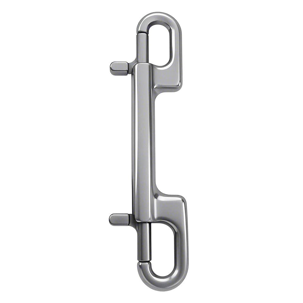 Mousqueton à double extrémité en acier inoxydable à double extrémité, mousquetons à double œillet, boucle de chaîne, clips de plongée