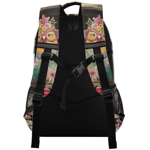 Colorful Hen Clothes Chicken House Backpack for Boys Girls Elementary School Bag Kids Travel Bags Casual Rucksack Laptop Bookbag2