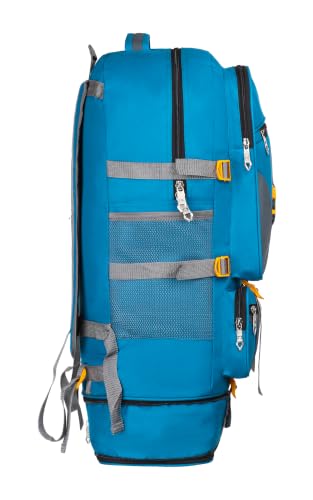 Image of Rucksack bags 80 litres travel bag for men tourist bag for travel backpack for hiking trekking Bag for men camping Curve Black with 1 year Warranty