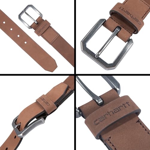 Carhartt Men's Casual Rugged Saddle Leather Belts3