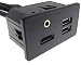 Conector hembra HDMI AUX doble USB 1,8 m alargador cable adaptador conector...