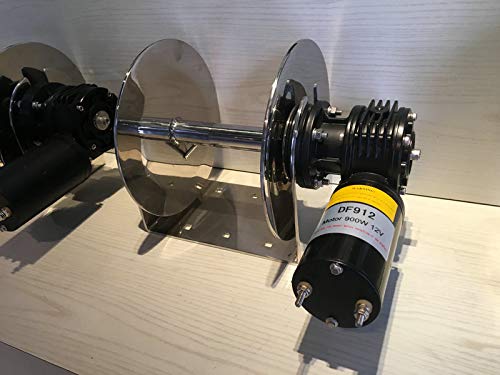 POWER4S 12V 900W Freefall Marine Boat Anchor Drum Winch Windlass for Boat from 30ft to 39ft DF912