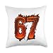 67 Flame Number Six Seven Meme 67 Kid Throw Pillow