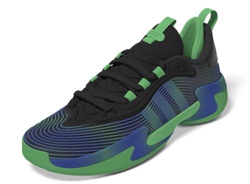 adidas Tênis feminino de basquete Exhibit Select 2.0 Pro, Preto/Verde semi gritante/azul lúcido, 36